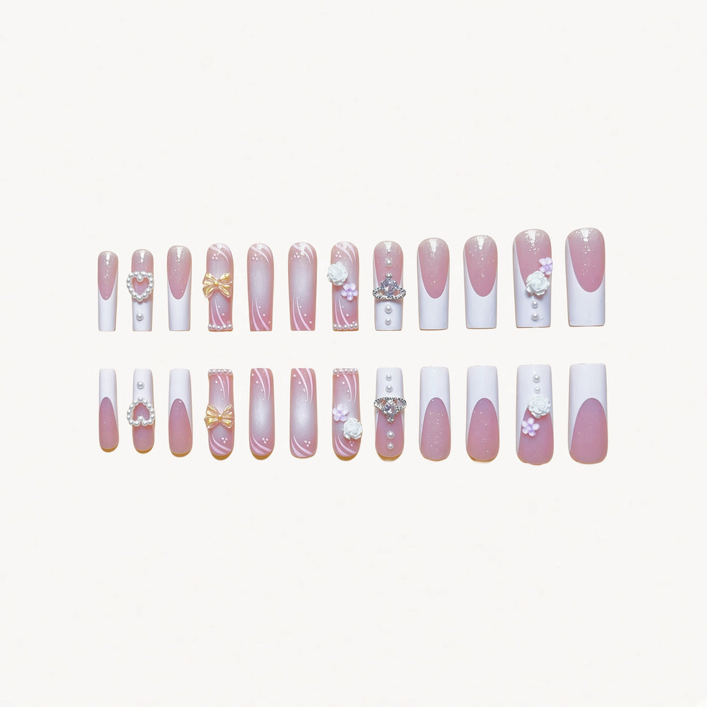 Y2K 3D Coffin Gel Press-On Nails