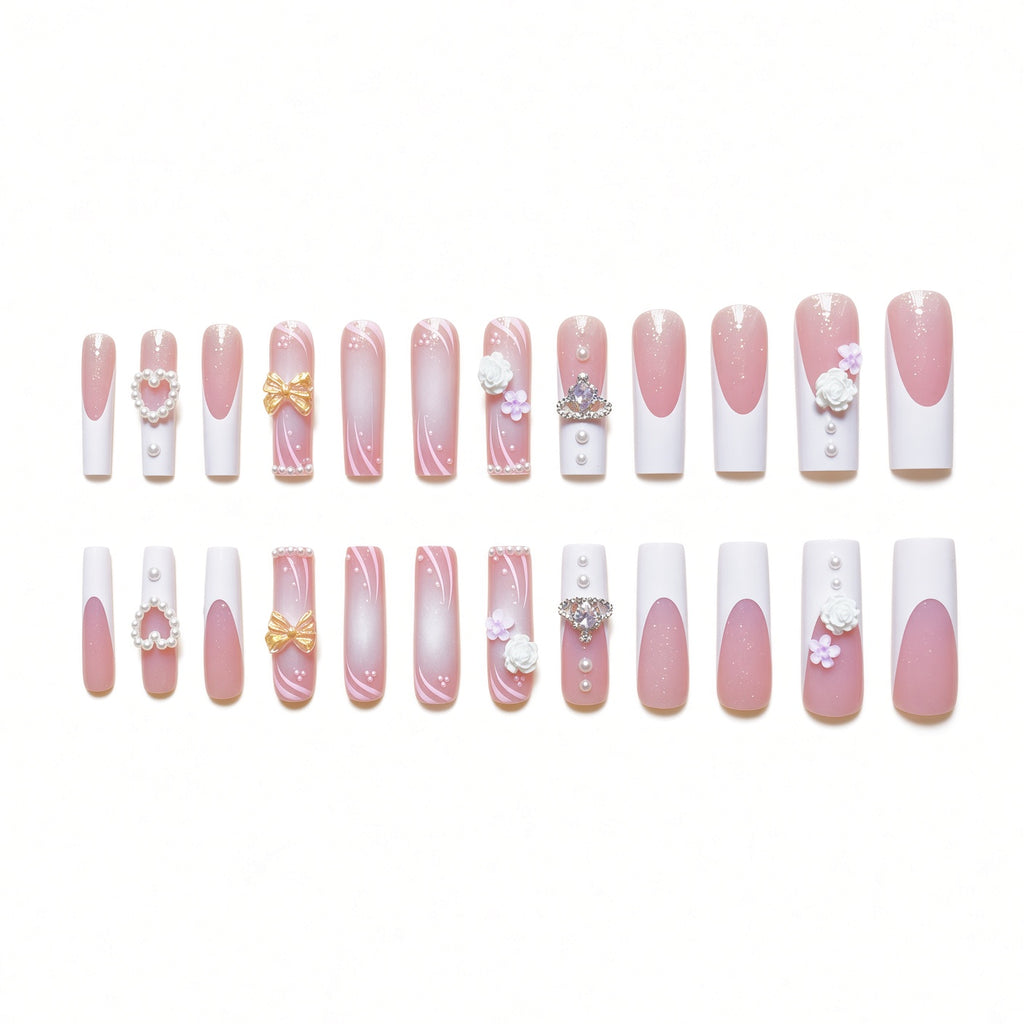 Y2K 3D Coffin Gel Press-On Nails