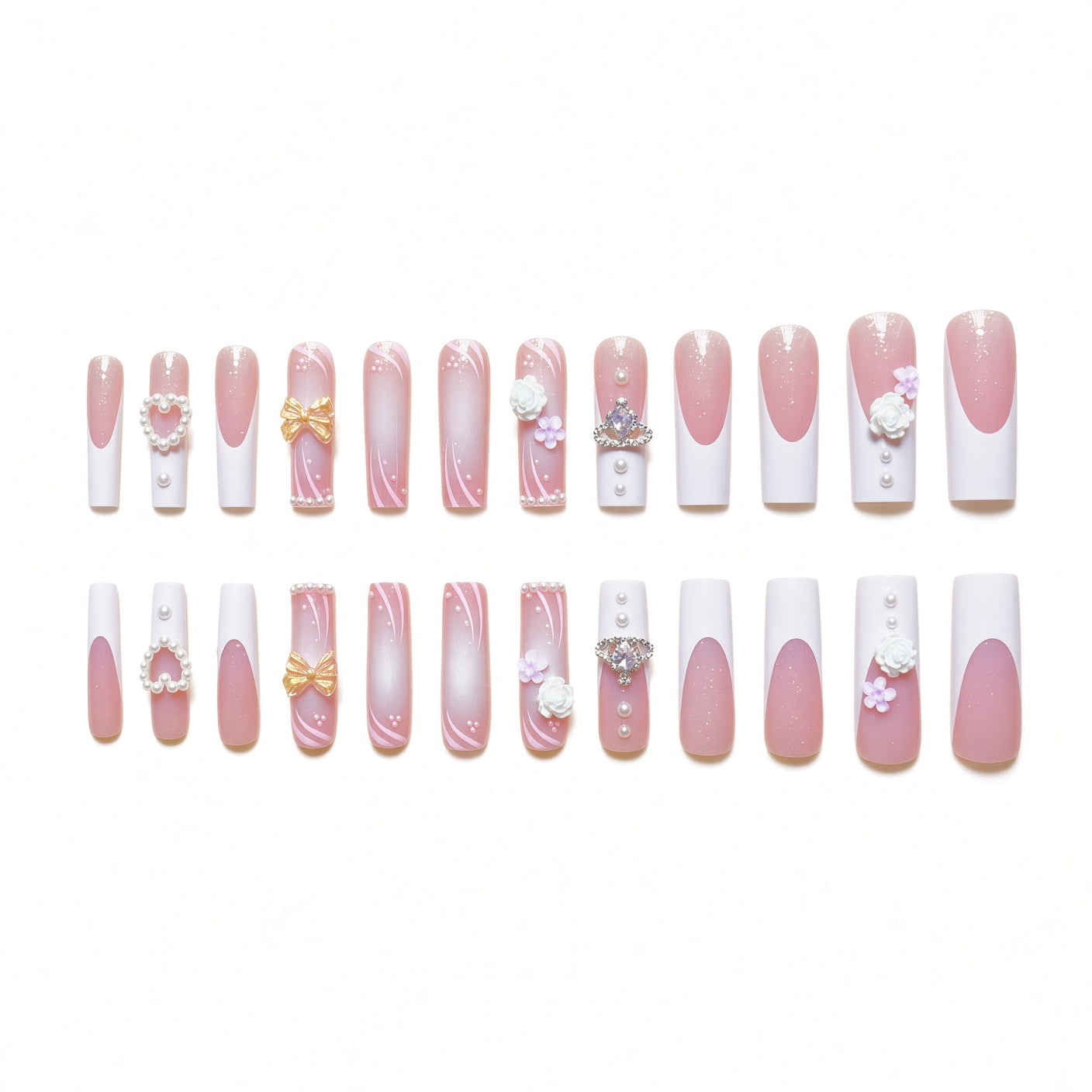 Y2K 3D Coffin Gel Press-On Nails